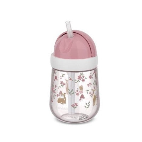 Vaso con Pajita 300 ml Fairy Garden - Little Dutch