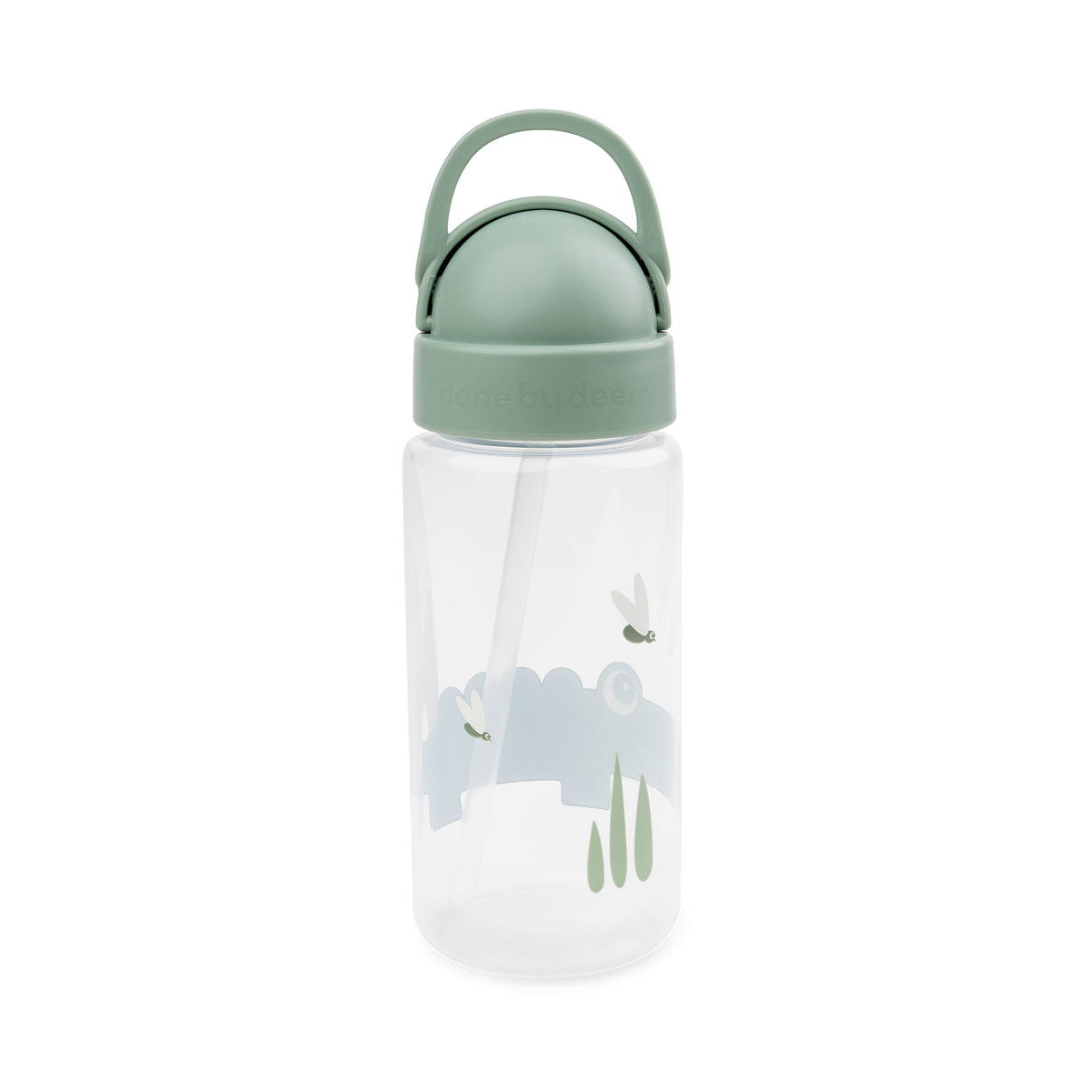 Botella con Pajita Croco - Done By Deer