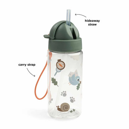 Botella con Pajita Tiny Trails Verde - Done By Deer