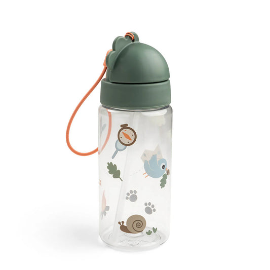 Botella con Pajita Tiny Trails Verde - Done By Deer