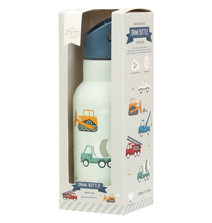 Botella de Acero 350 ml Vehículos - A Little Lovely Company