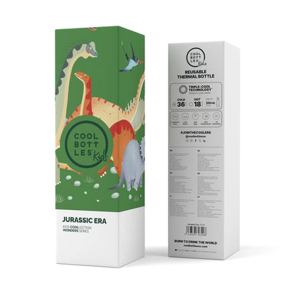 Botella Acero Jurassic Era 350 ml - Cool Bottles
