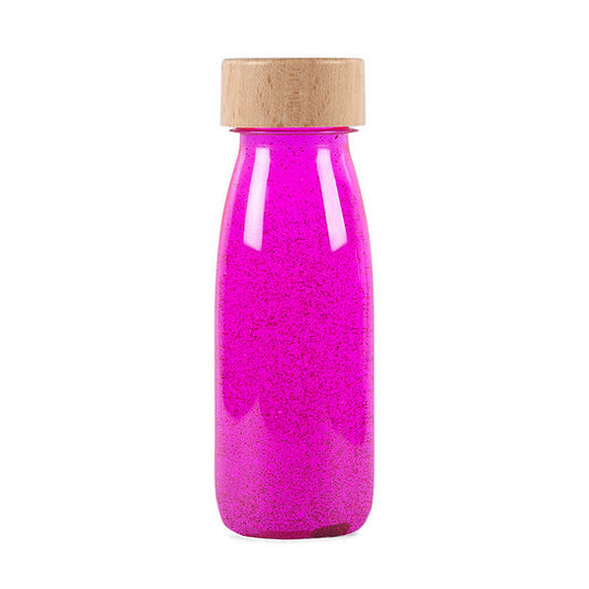 Botella Sensorial Float Bottle Flúo Pink de Petit Boum
