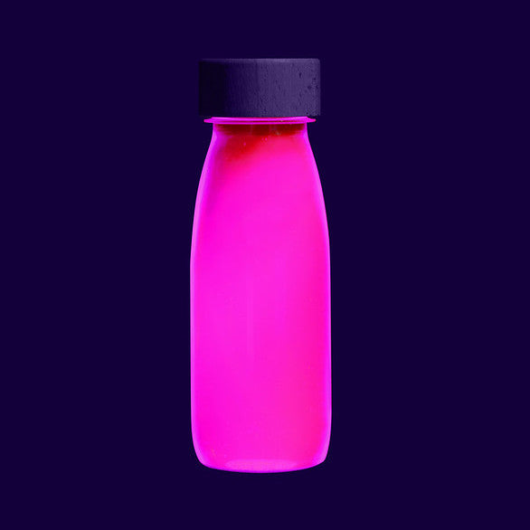 Botella Sensorial Float Bottle Flúo Pink - Petit Boum