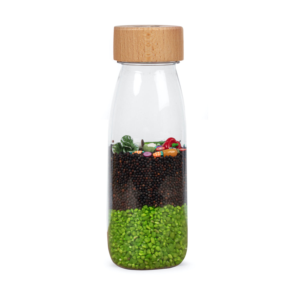 Botella Sensorial Learn Bottle Veggies de Petit Boum