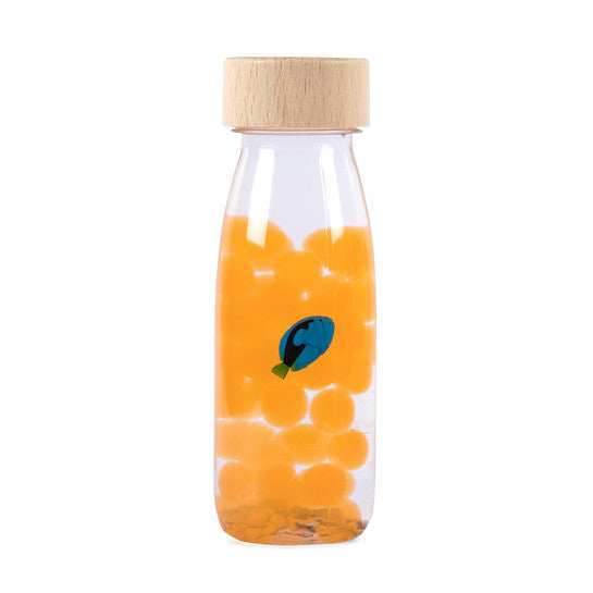 Botella Sensorial Sound Bottle Blue Tang de Petit Boum