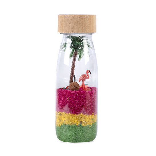 Botella Sensorial Spy Bottle Flamingo de Petit Boum