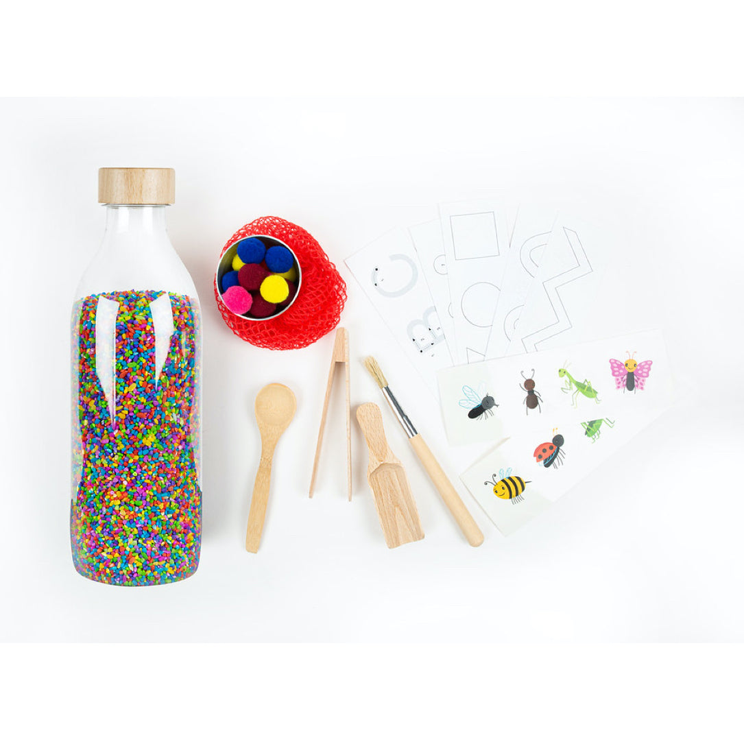 Botella Sensorial Touch Bottle Rice Wow de Petit Boum