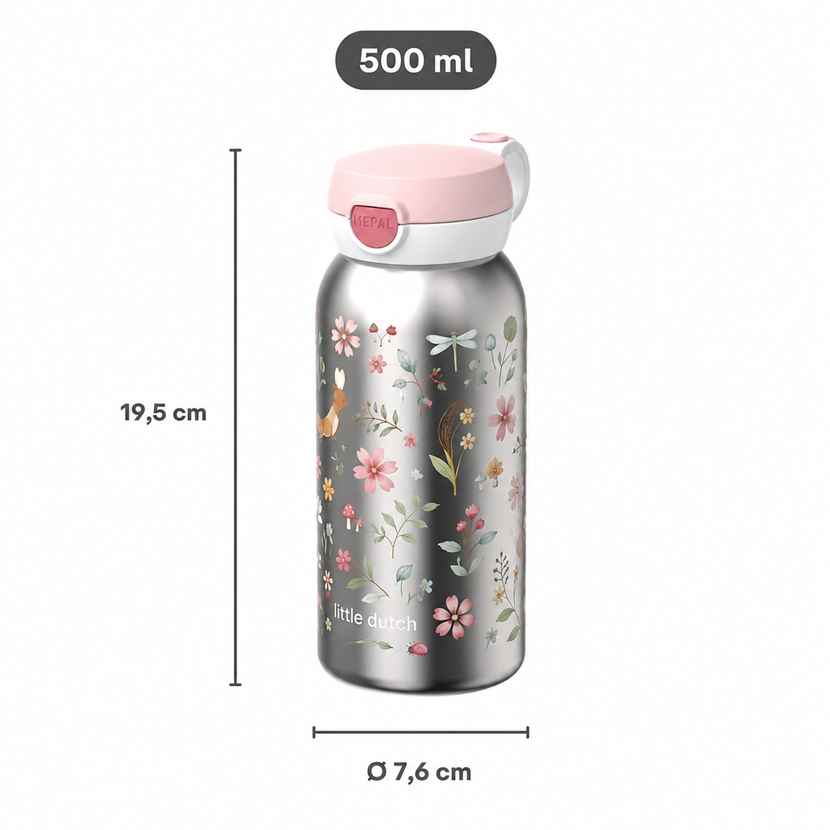 Botella Térmica Fairy Wonders 500 ml- Little Dutch