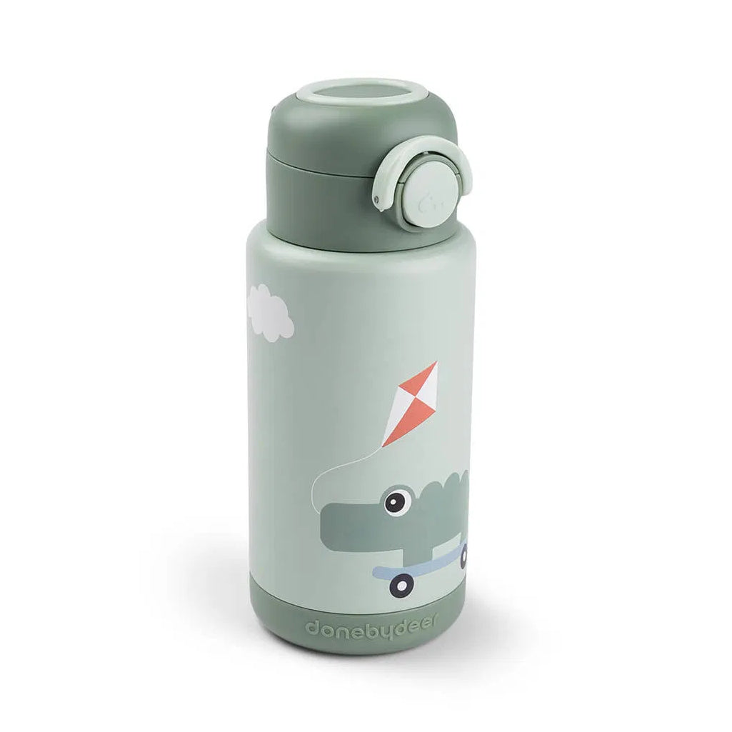 Botella Térmica Playground Verde 340 ml - Done By Deer