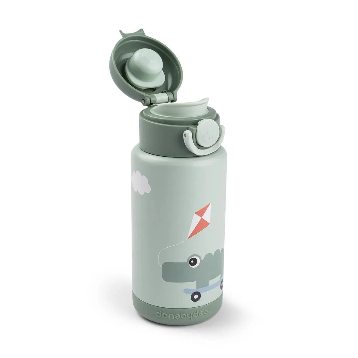 Botella Térmica Playground Verde 340 ml - Done By Deer