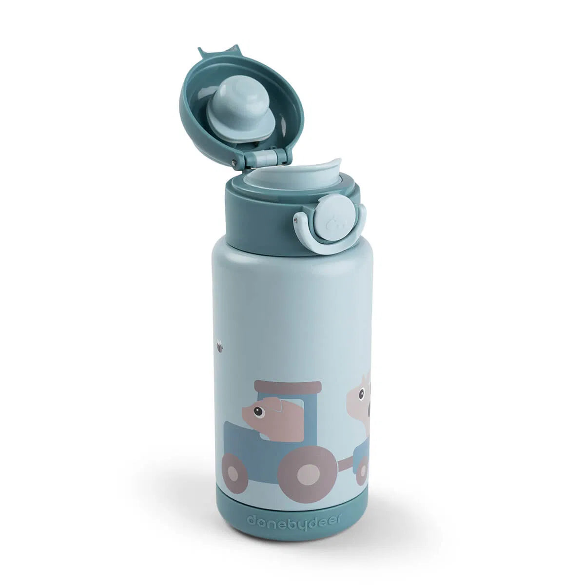 Botella Térmica Tiny Farm Azul 340 ml - Done By Deer
