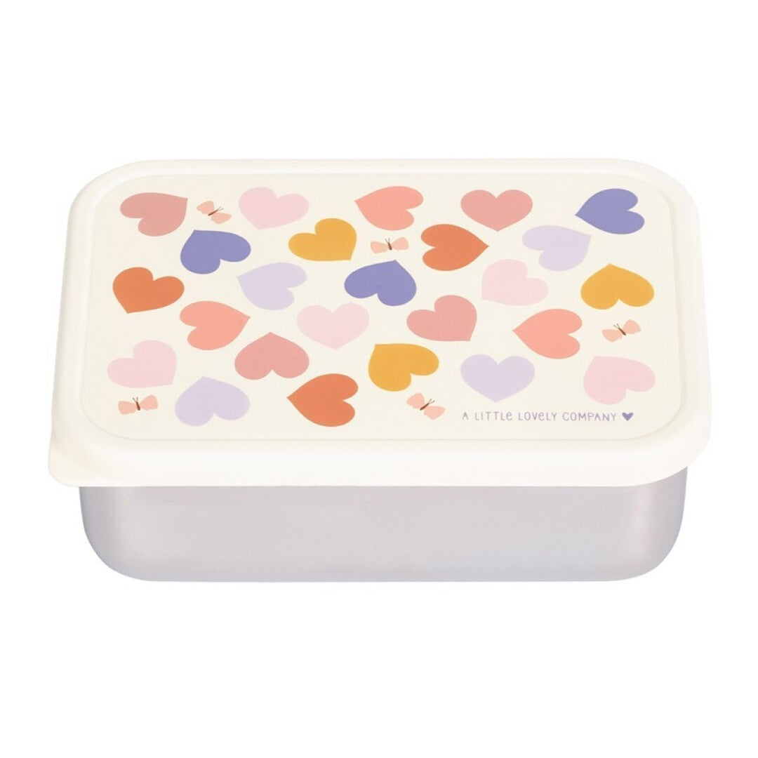Caja Almuerzo Acero Corazones - A Little Lovely Company