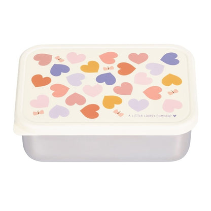 Caja Almuerzo Acero Corazones - A Little Lovely Company