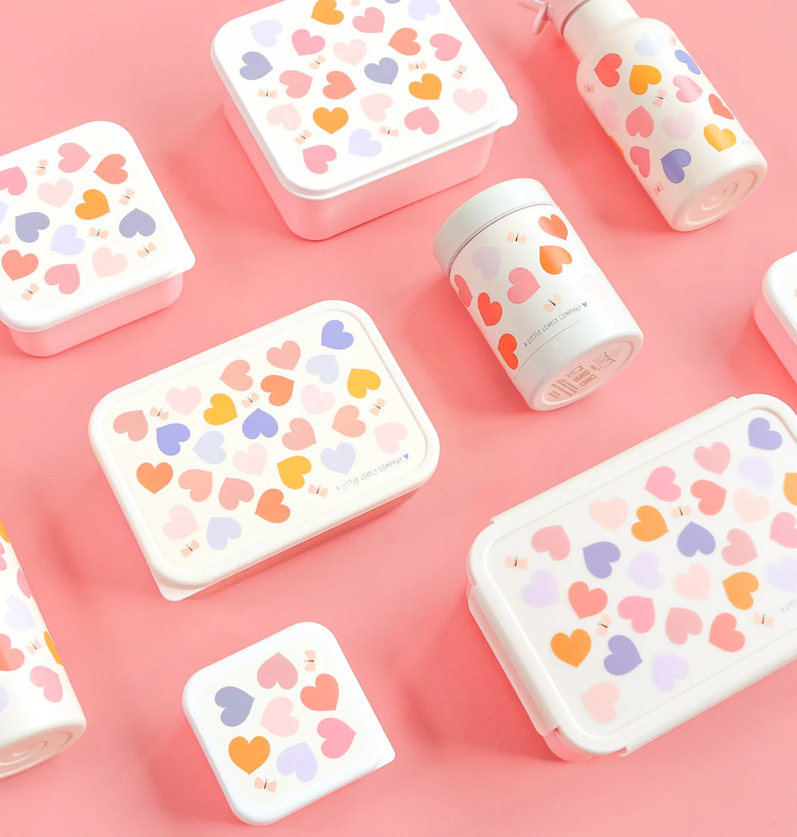 Caja Almuerzo Bento Corazones - A Little Lovely Company