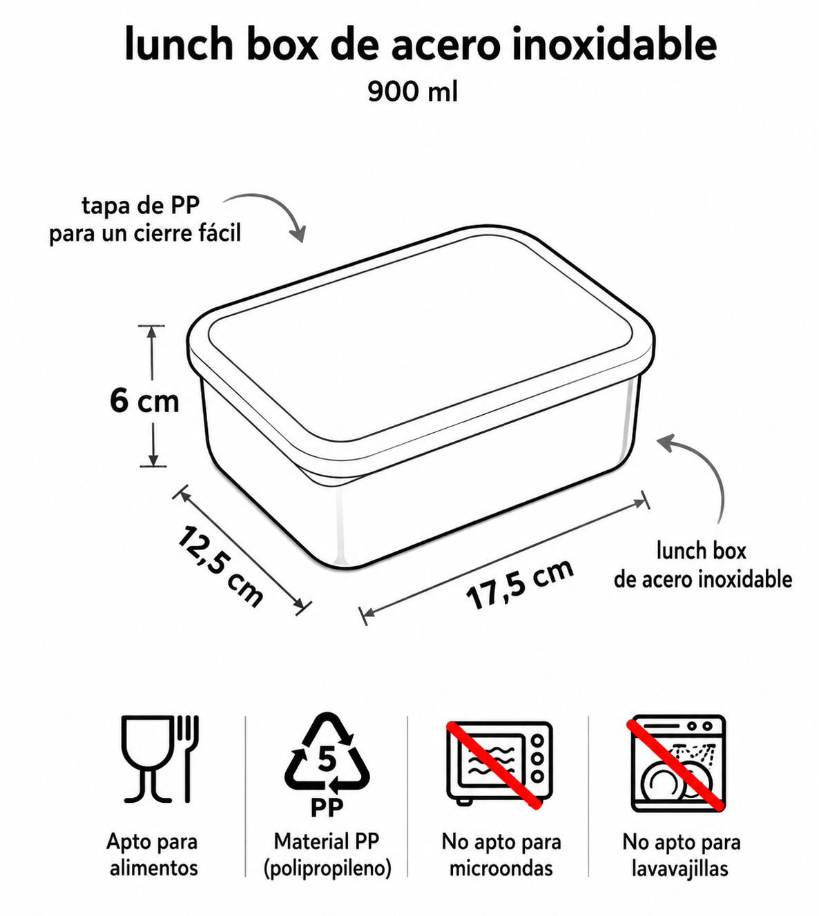 Caja Almuerzo Bento Corazones - A Little Lovely Company