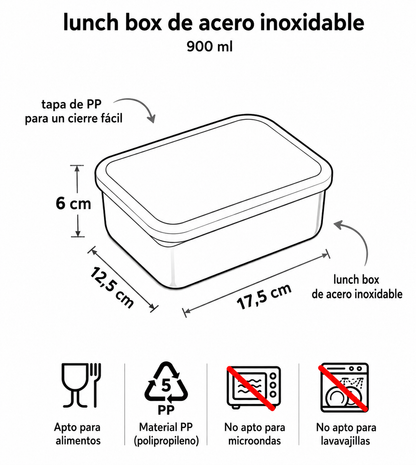 Caja Almuerzo Bento Corazones - A Little Lovely Company