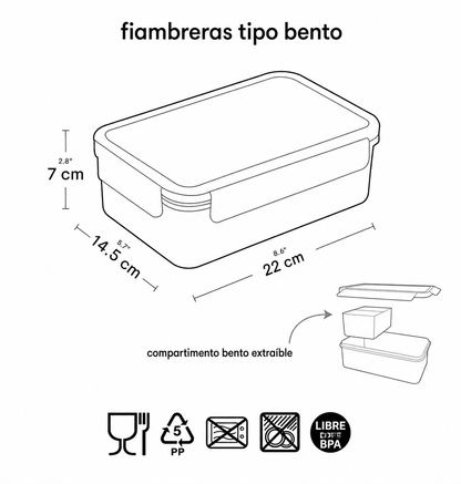 Caja Almuerzo Bento Dinosaurios - A Little Lovely Company