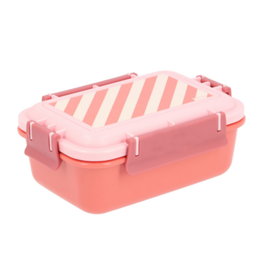 Caja Almuerzo Bento Stripes Rosa - Tutete