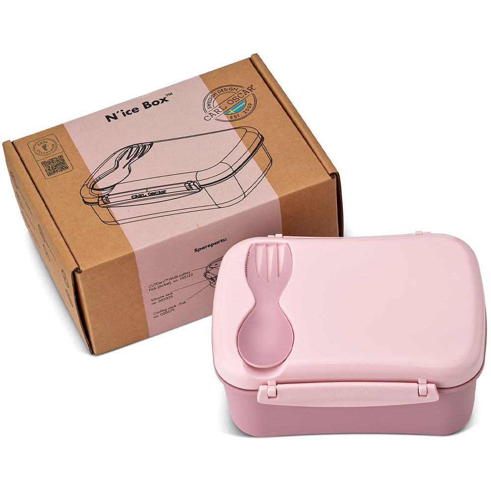 Caja Almuerzo con Disco Refrigerante N'ice Box Pink - Carl Oscar