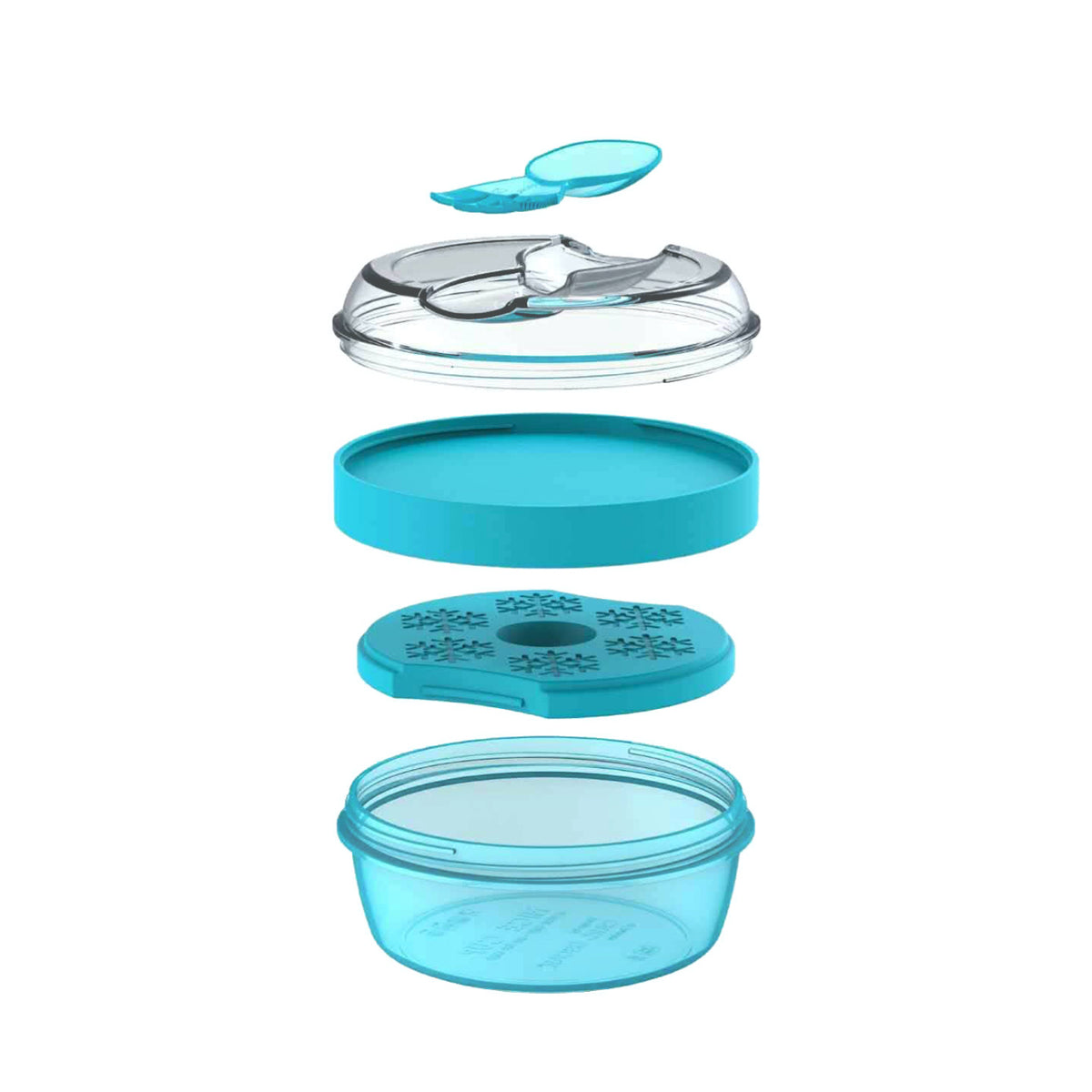 Caja Almuerzo con Tapa Refrigerante N'ice Cup Turquoise - Carl Oscar