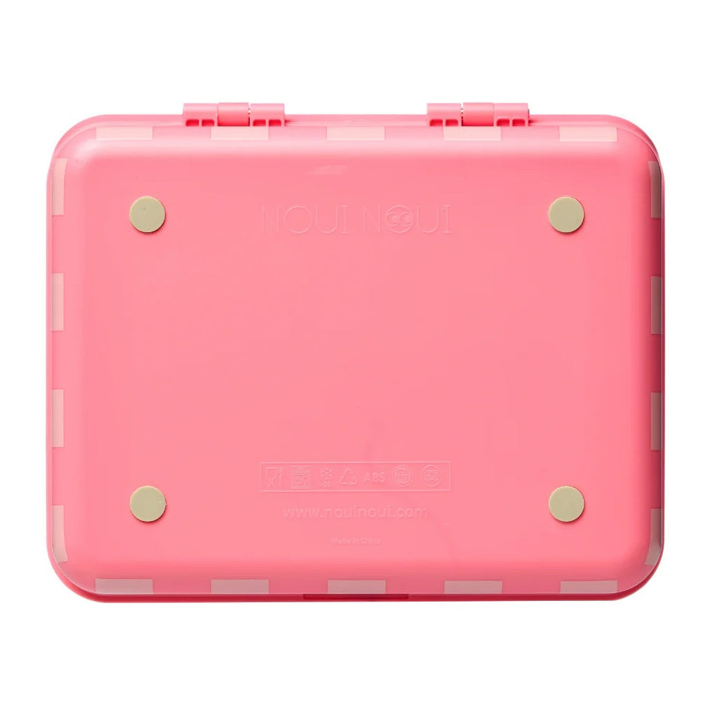 Caja Almuerzo con 3 Bandejas Extraíbles Rosa - Noui Noui