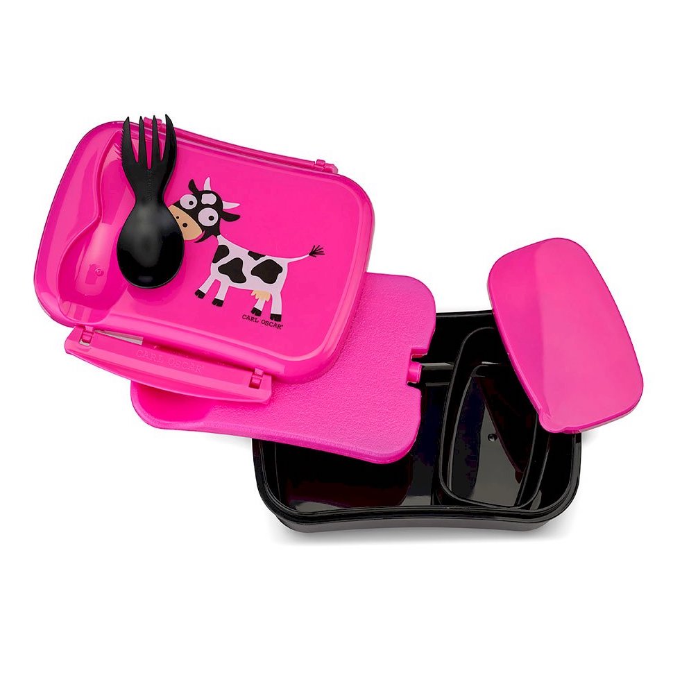 Caja Almuerzo con Tapa Refrigerante N'ice Box Kids Vaca - Carl Oscar