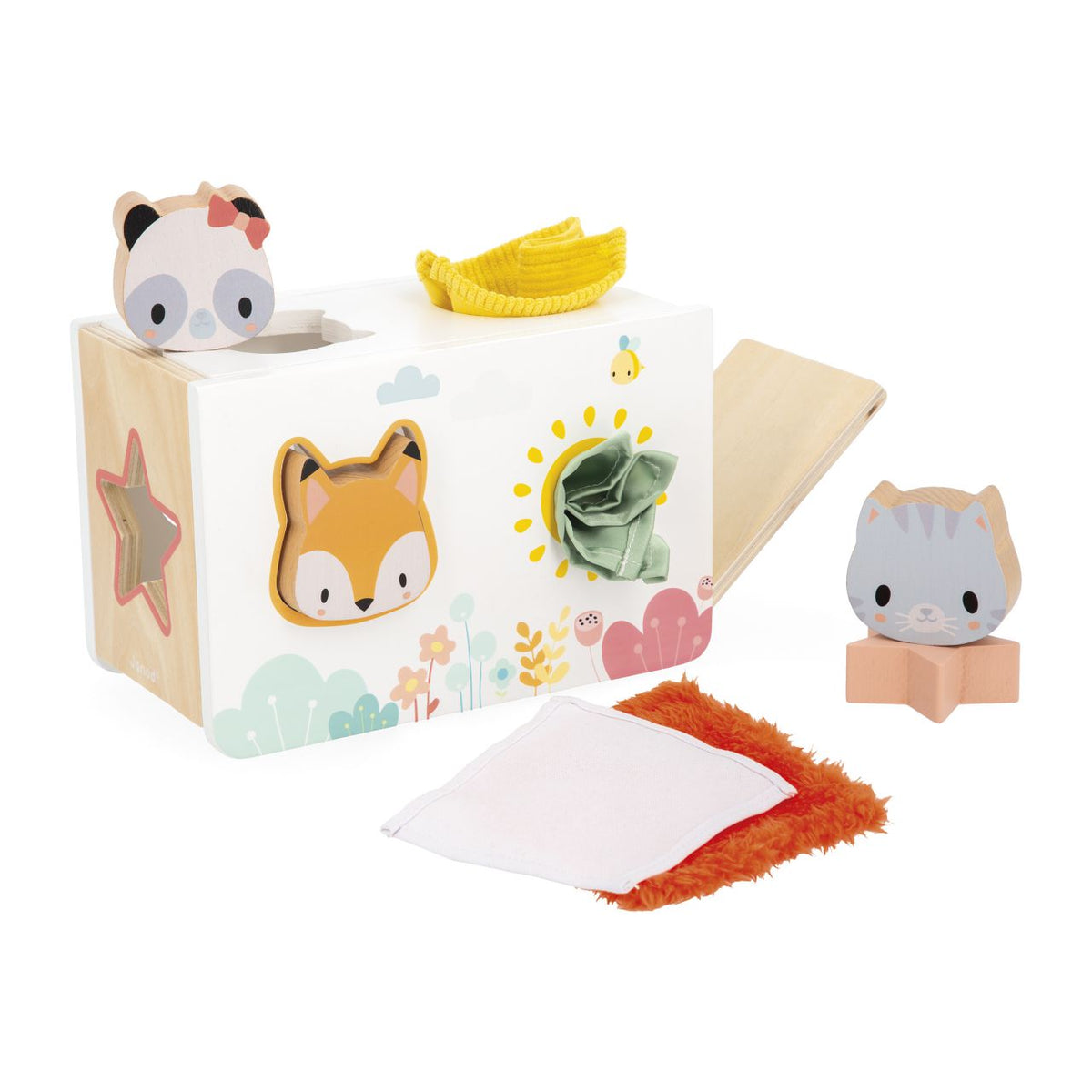 Caja de Pañuelos Sensoriales Pure - Janod