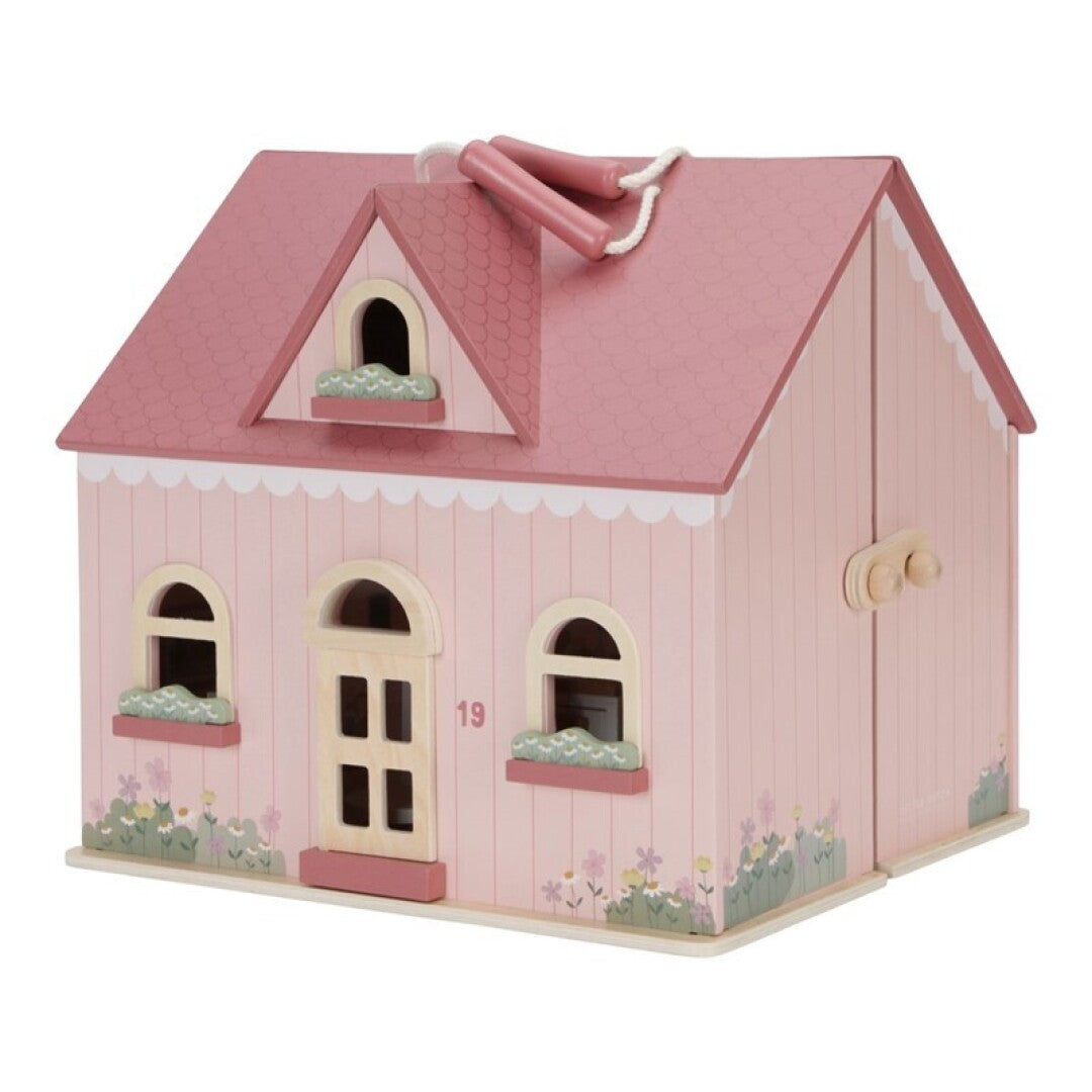 Casa de Muñecas Portátil de madera de Little Dutch