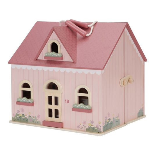 Casa de Muñecas Portátil de madera de Little Dutch