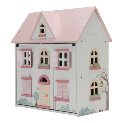 Casa de Muñecas Rosa de madera de Little Dutch