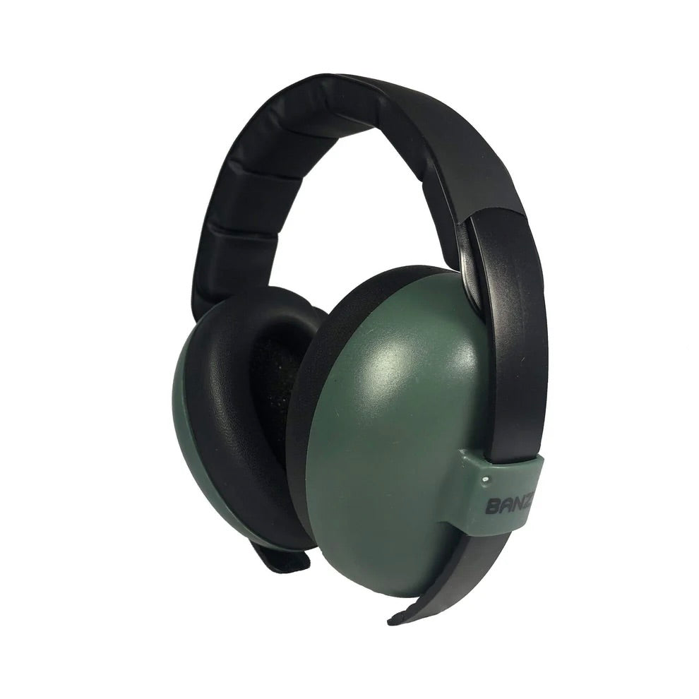 Cascos Anti Ruido Baby Verde Oscuro - Banz