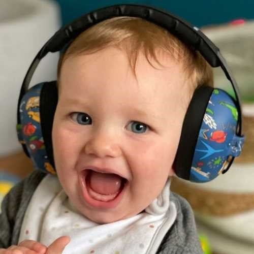 Cascos Anti Ruido Baby Verde Oscuro - Banz