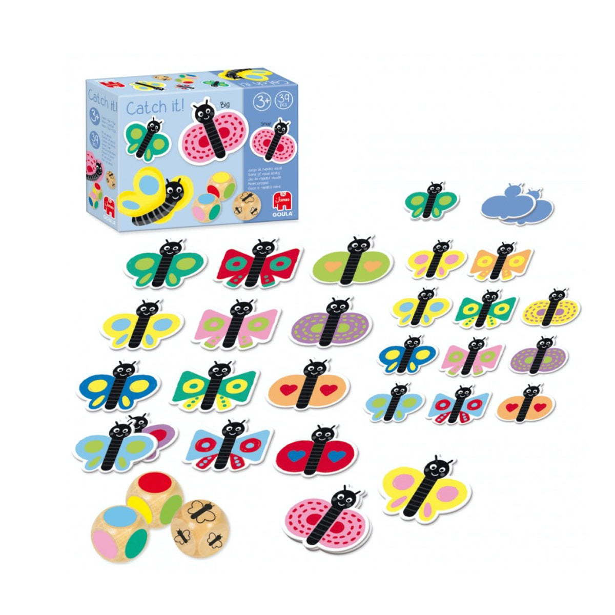 juego infantil Catch it! Mariposas de Goula