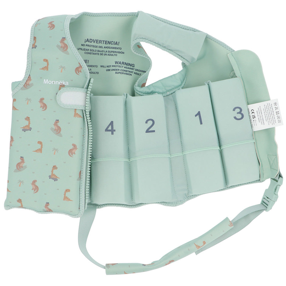 Chaleco Flotador Aprendizaje Cool Dinos 3-6 años - Monnëka