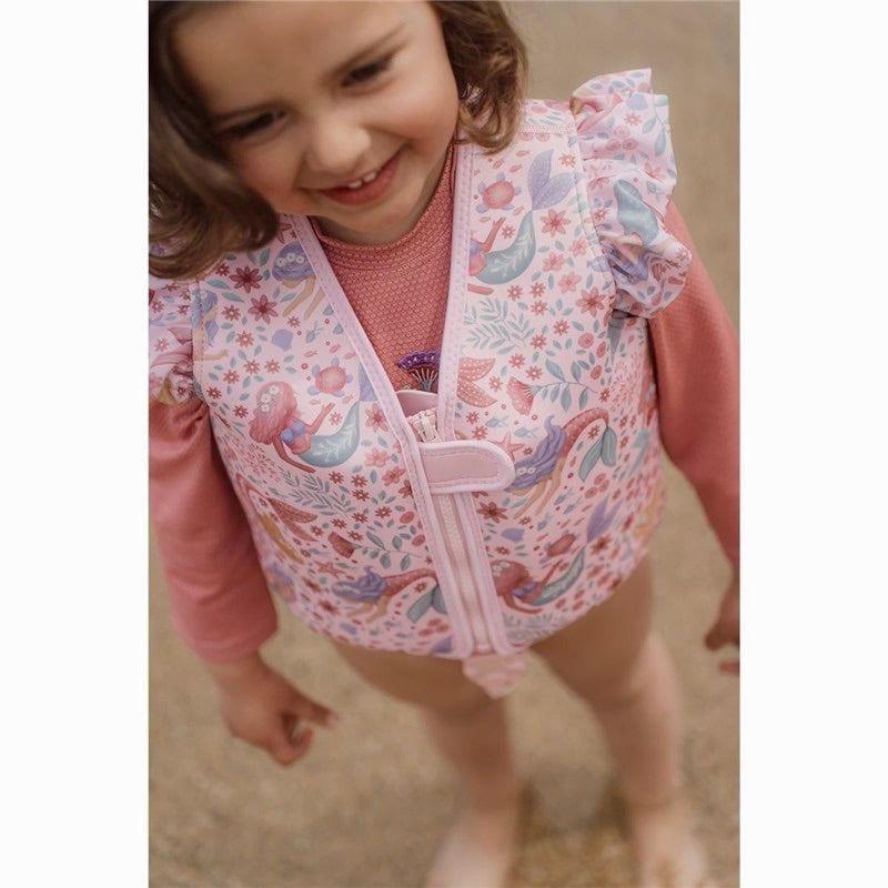 Chaleco Flotador Aprendizaje Sirenas 2-3 años - Little Dutch