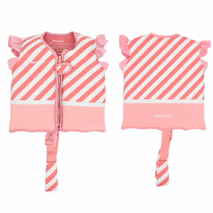 Chaleco Flotador Aprendizaje Stripes Bloom & Blush 2-3 años - Monnëka