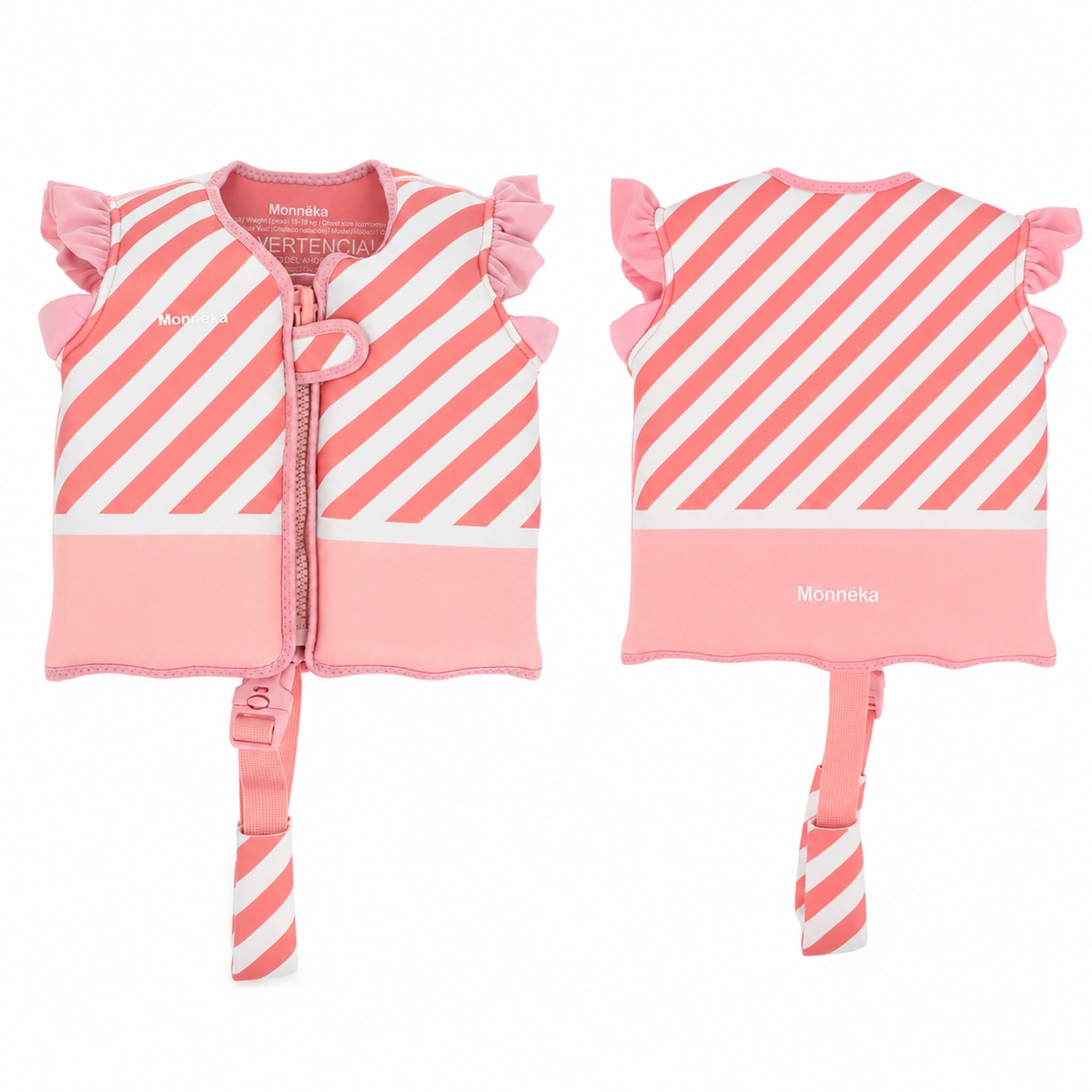 Chaleco Flotador Aprendizaje Stripes Bloom & Blush 2-3 años - Monnëka