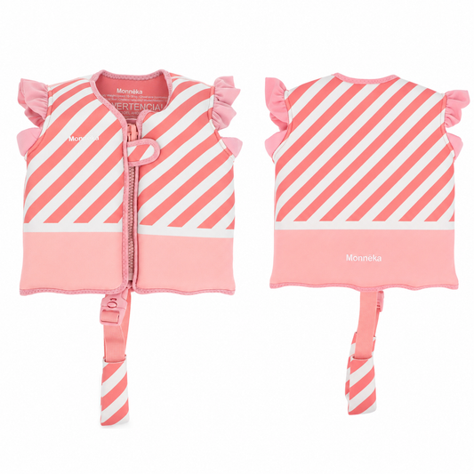 Chaleco Flotador Aprendizaje Stripes Bloom & Blush 2-3 años - Monnëka