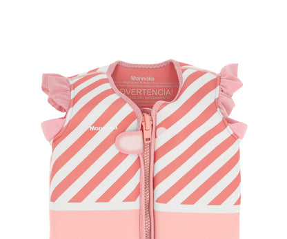 Chaleco Flotador Aprendizaje Stripes Bloom & Blush 2-3 años - Monnëka