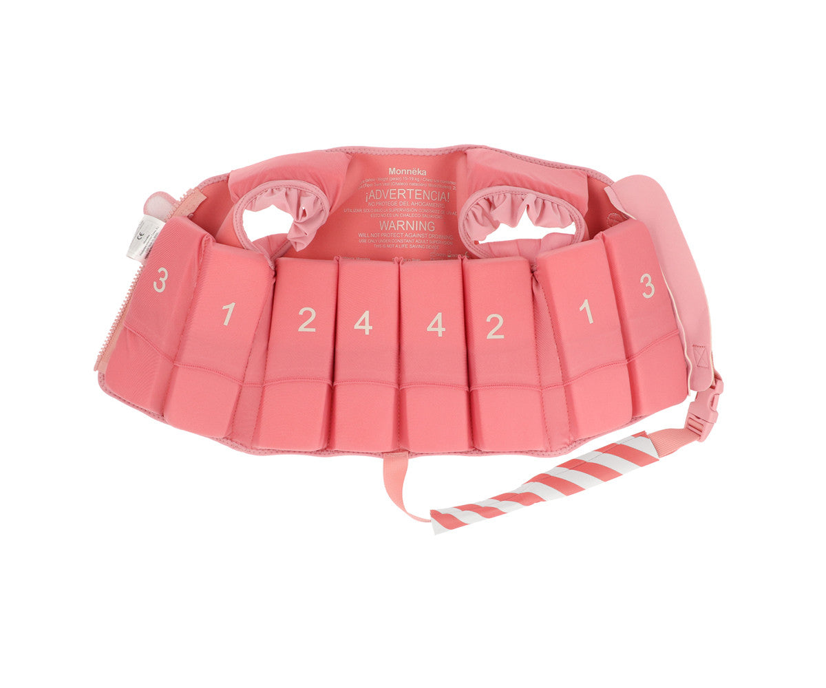 Chaleco Flotador Aprendizaje Stripes Bloom & Blush 3-6 años - Monnëka