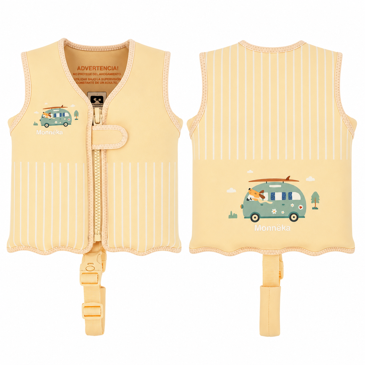 Chaleco Flotador Aprendizaje Surf Van 2-3 años - Monnëka