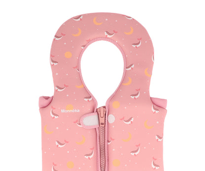Chaleco Flotador Aprendizaje Whale Pink 1-2 años - Monnëka