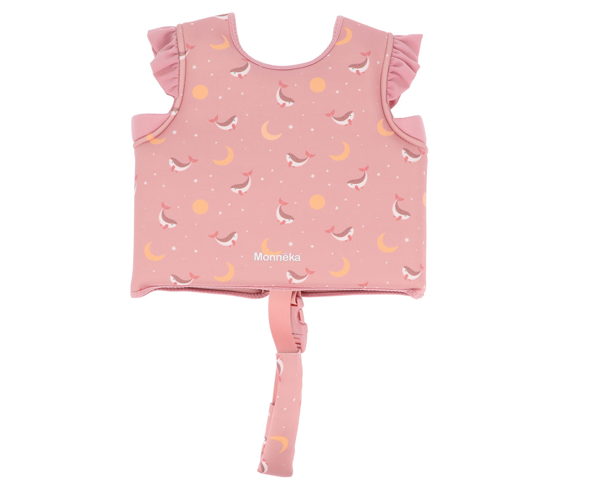 Chaleco Flotador Aprendizaje Whale Pink 2-3 años - Monnëka