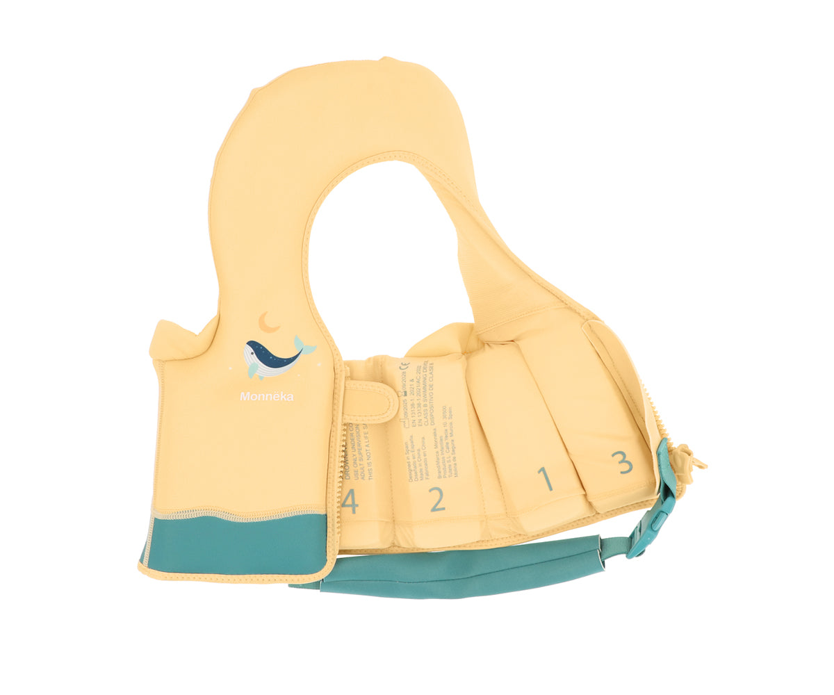 Chaleco Flotador Aprendizaje Whale Teal 1-2 años - Monnëka