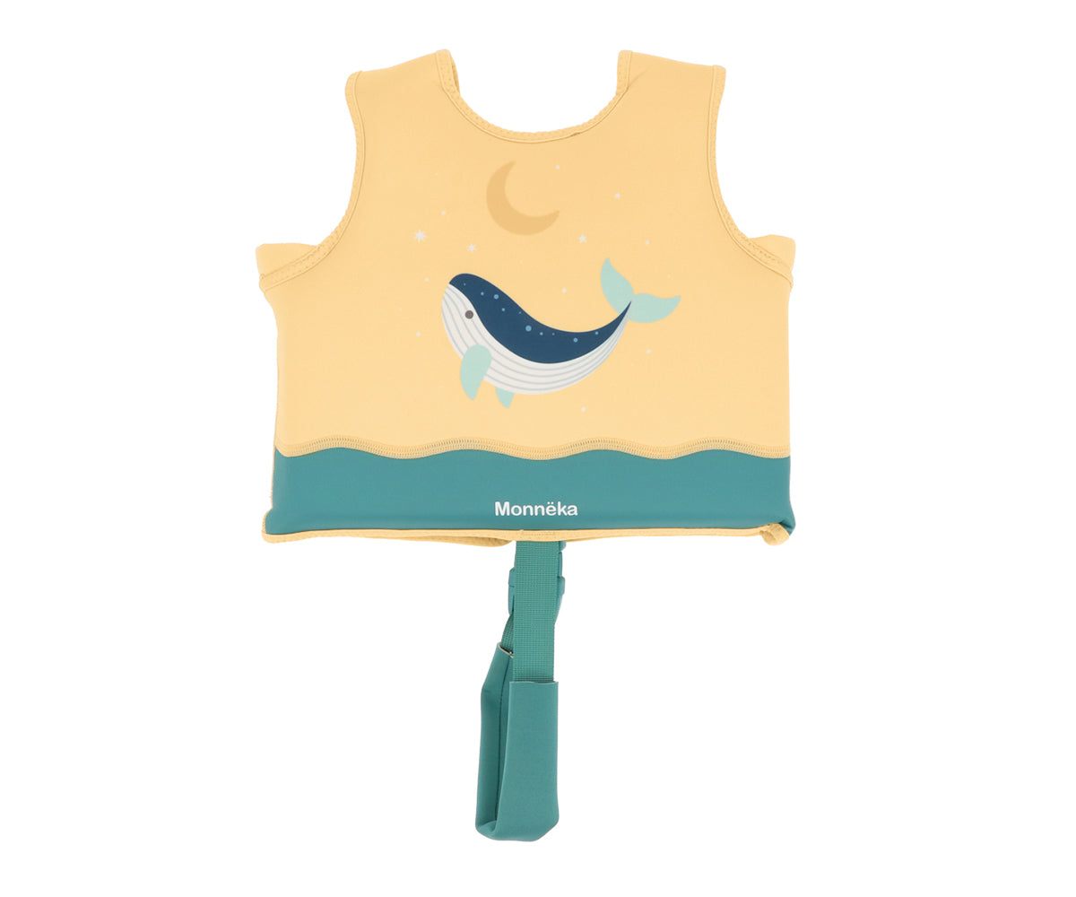 Chaleco Flotador Aprendizaje Whale Teal 2-3 años - Monnëka