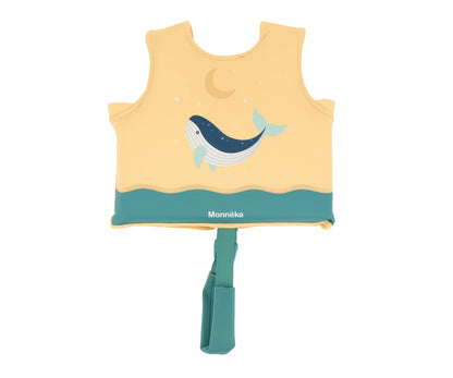 Chaleco Flotador Aprendizaje Whale Teal 3-6 años - Monnëka