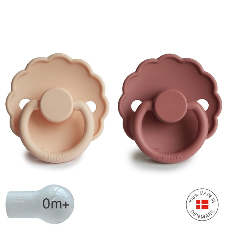 Chupetes Frigg Daisy Pink Cream/PWD Blush Silicona 0-6 meses