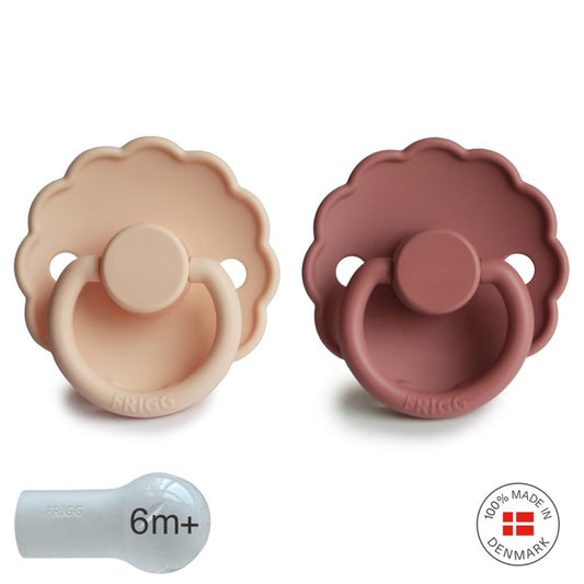 Chupetes Frigg Daisy Pink Cream/PWD Blush Silicona 6-18 meses