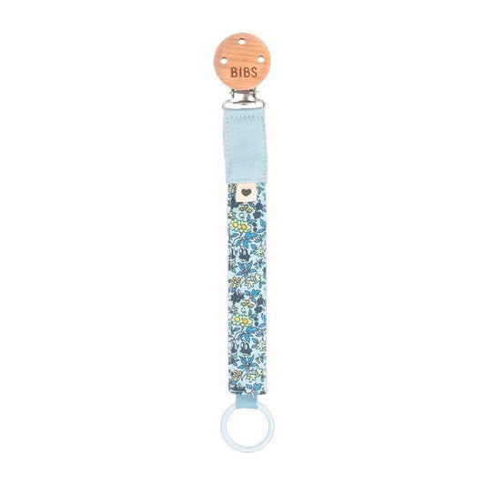 Chupetero Liberty Chamomile Lawn Baby Blue - Bibs
